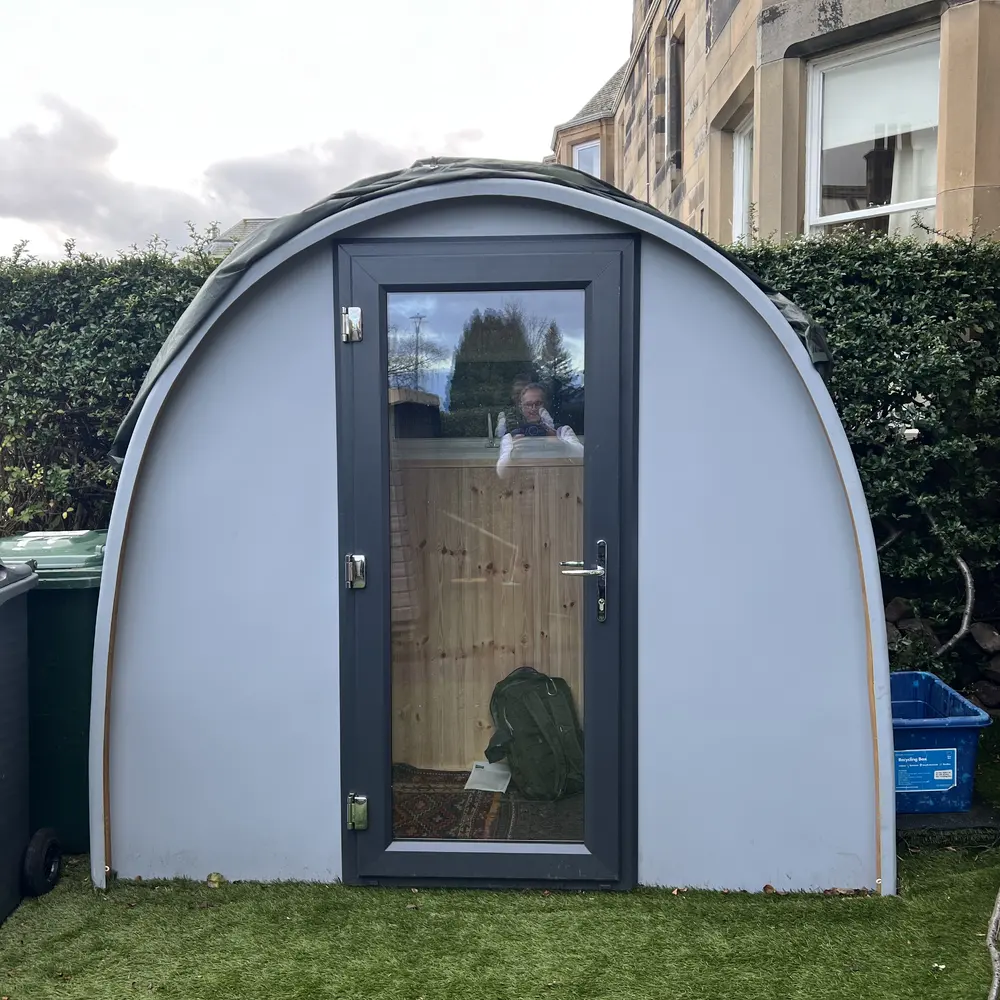 Alexander Holt's Dory Office Pod garden office