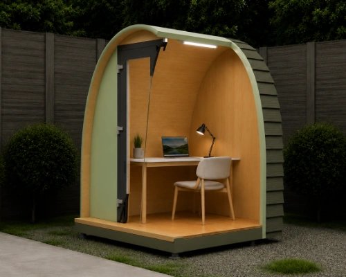 small flat pack garden pod