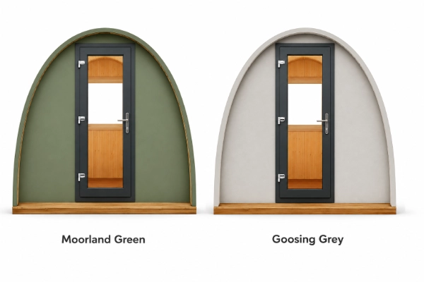 flat pack garden room colours