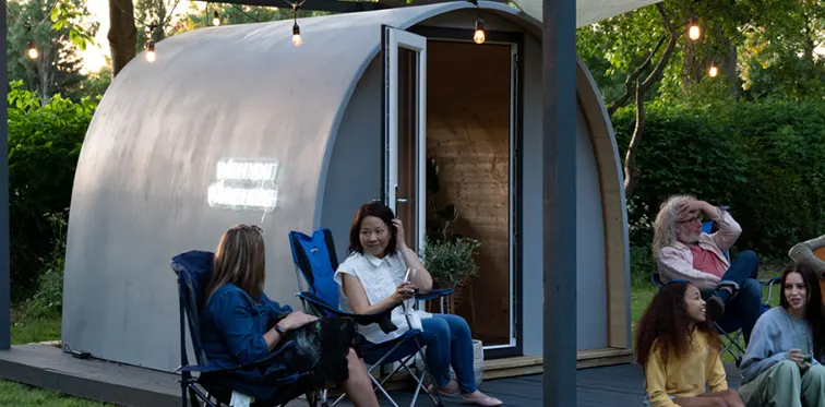 Affordable glamping pods