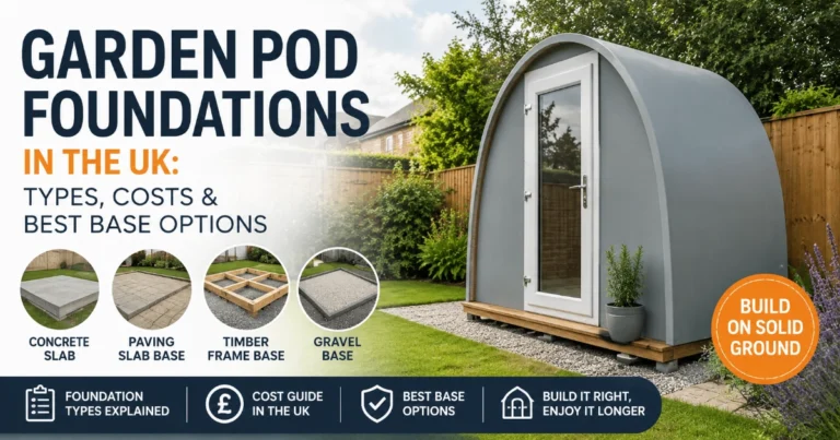 garden pod foundations uk