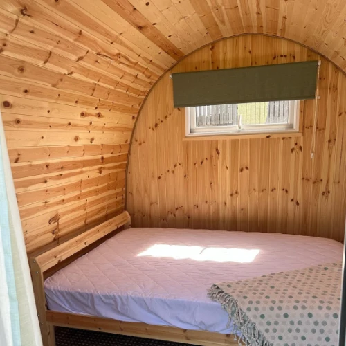 uk glamping pod inside