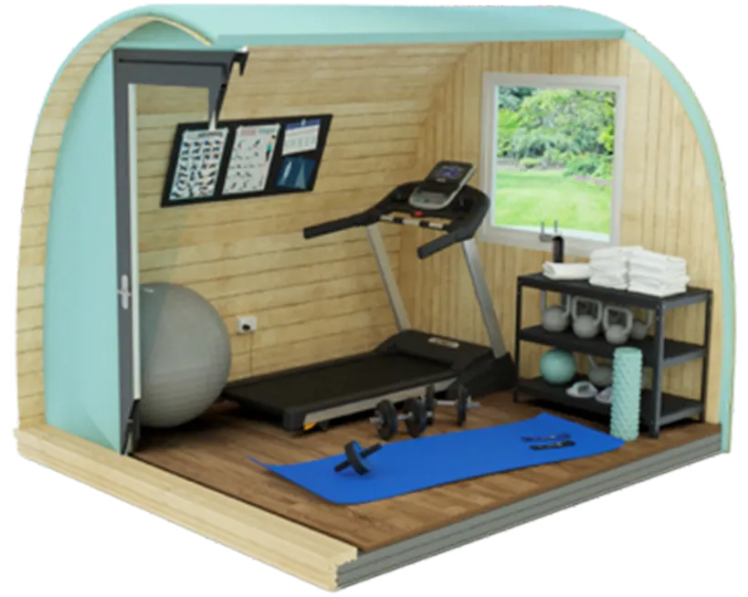 prefab garden gym