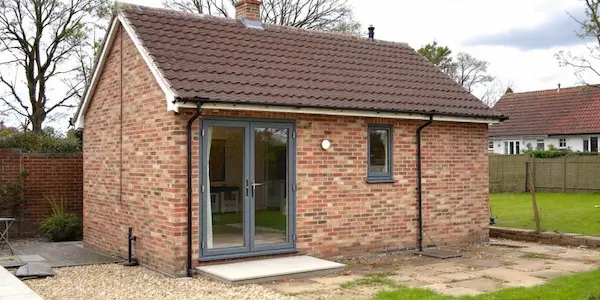 traditional granny annexee built